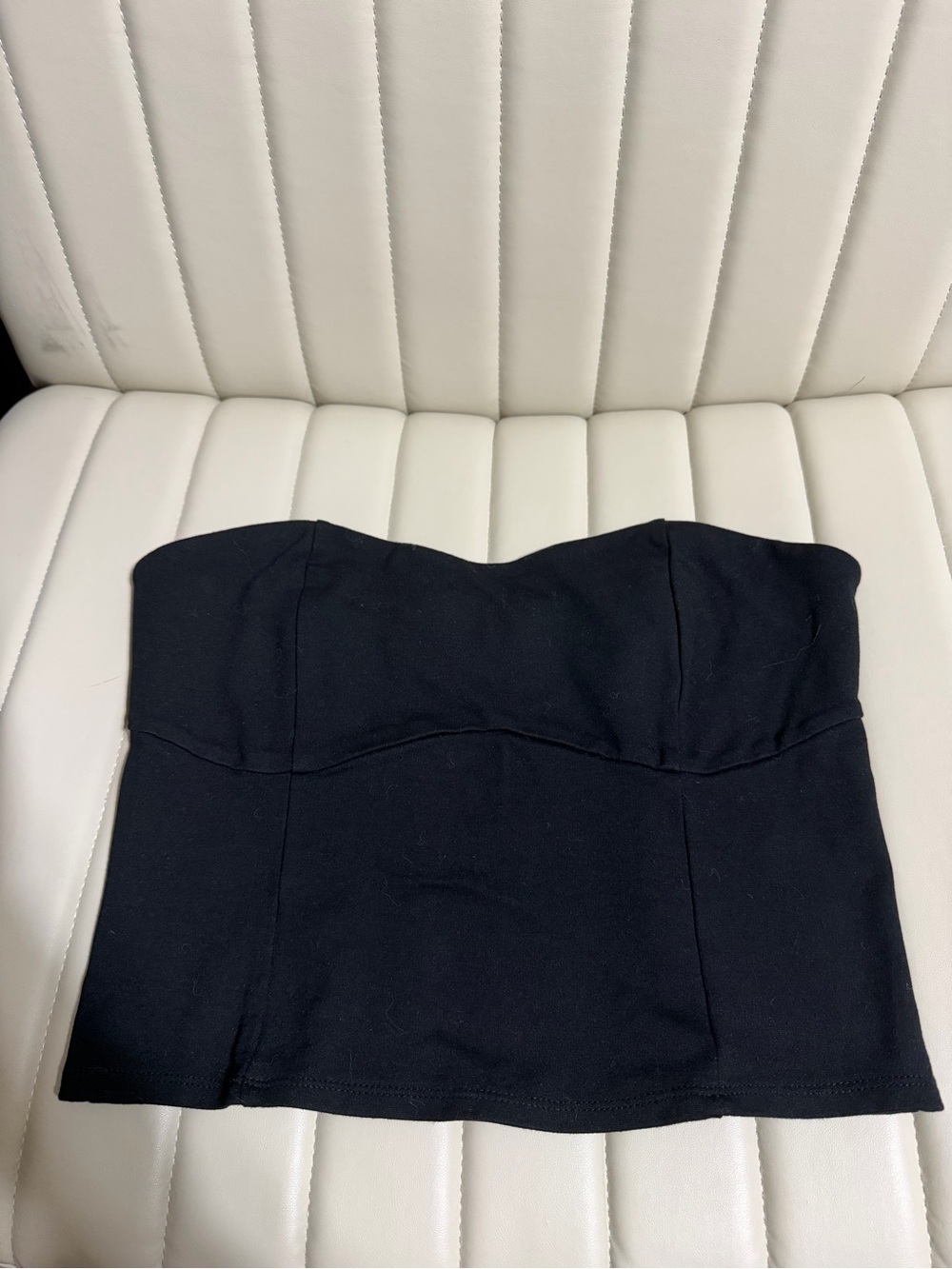 a new day structured black tube top women’s size medium